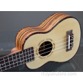 Ukulele premium bordato di perle verdi